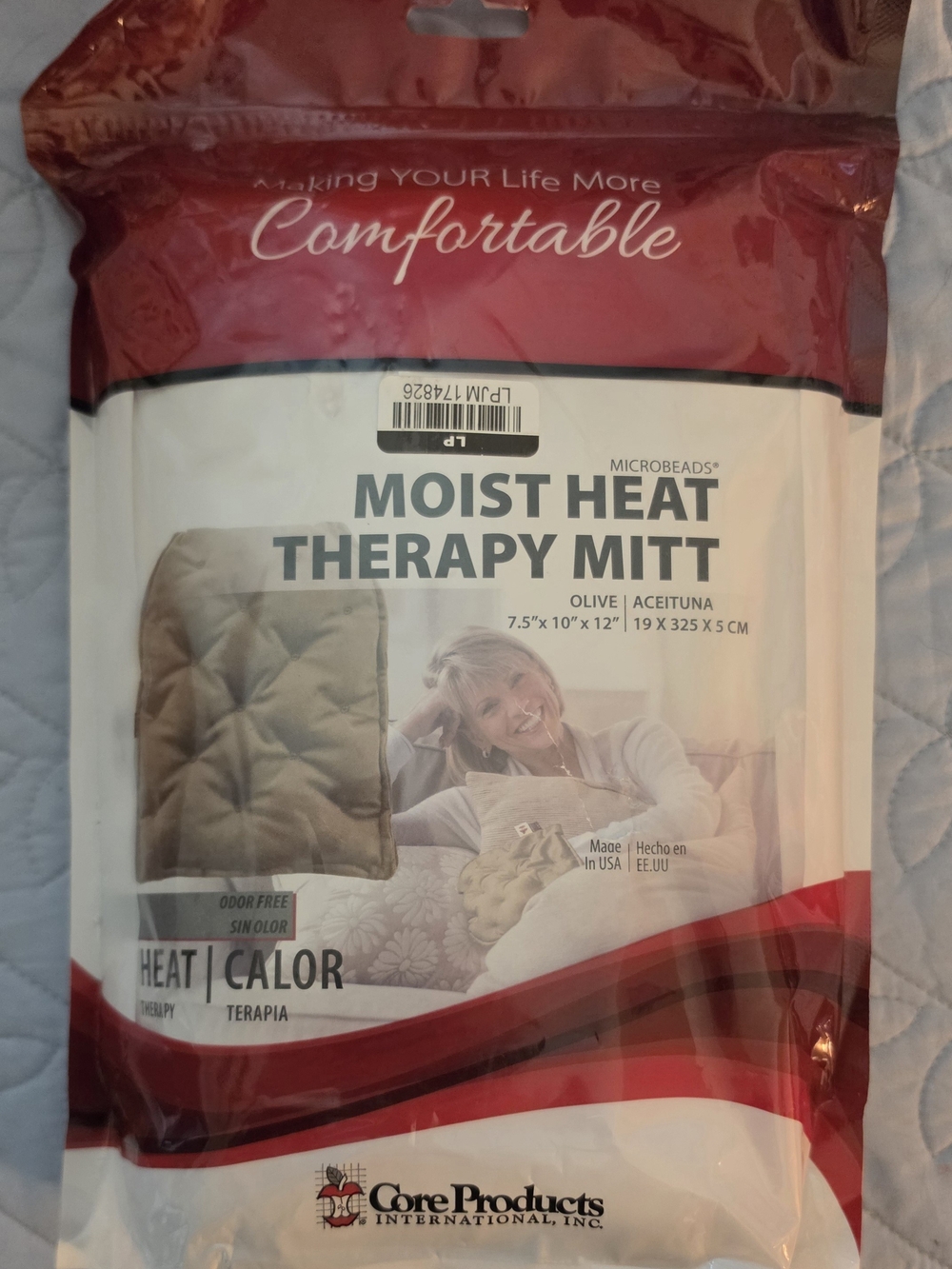 Moist Heat Therapy Mitt - Olive
